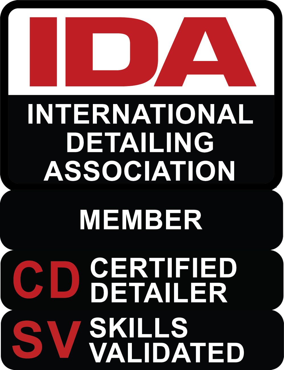 IDA Certified Detailer Skills Validated Badge